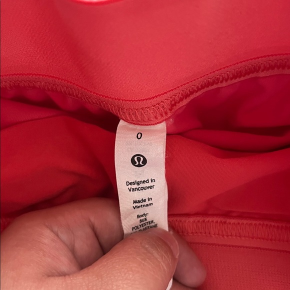 Lululemon Pale Raspberry Court Rival High Rise Skirt Size 0 - Picture 2 of 5